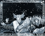 Taurus Reclines in the West with the Pleiades Behind Him